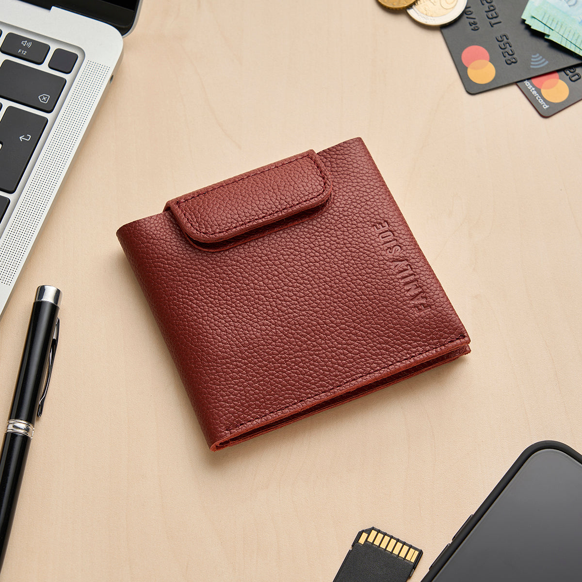 Компактний гаманець для купюр, карток і монет KID