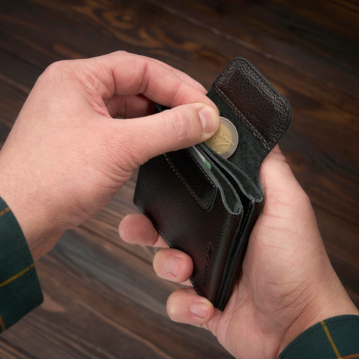 Компактний гаманець для купюр, карток і монет KID