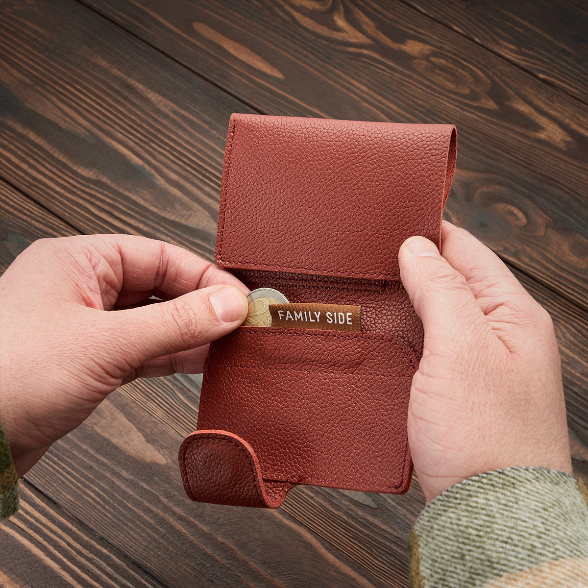 Small wallet for banknotes, cards and coins BABY